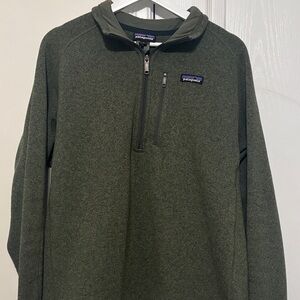 Patagonia Men's Olive Zip-Up Sweater